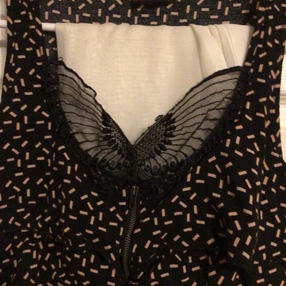 Material Girl lace butterfly Summer Dress black pink small - Picture 4 of 11